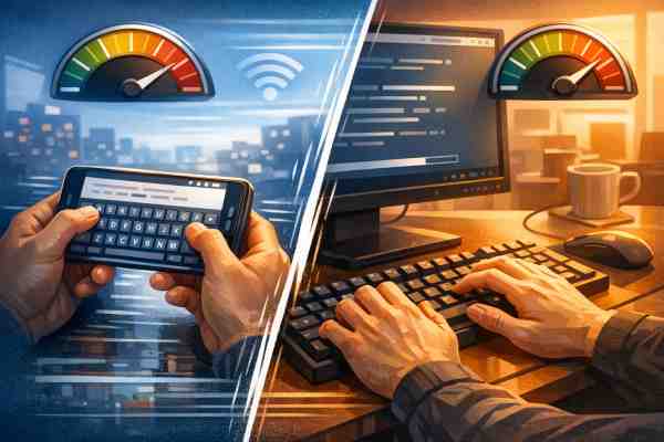 Typing Speed by Device: Mobile vs Desktop Performance
