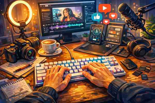 Typing Habits of Content Creators