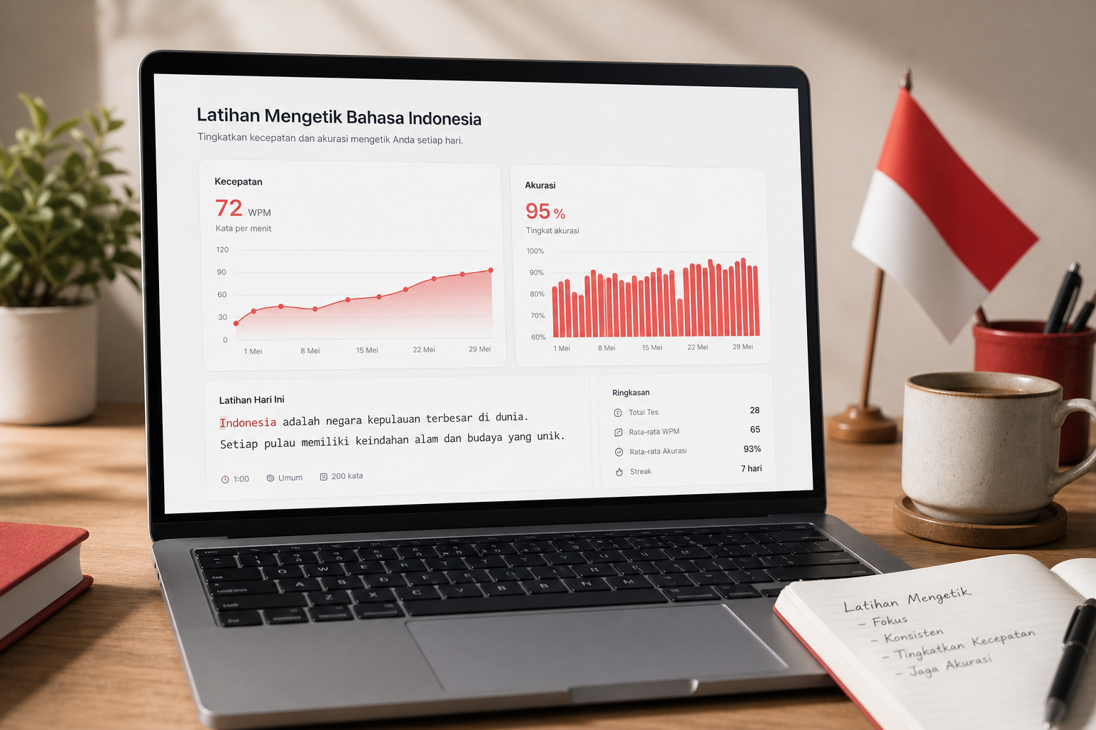 Typing Test Indonesia: Measure WPM Fairly